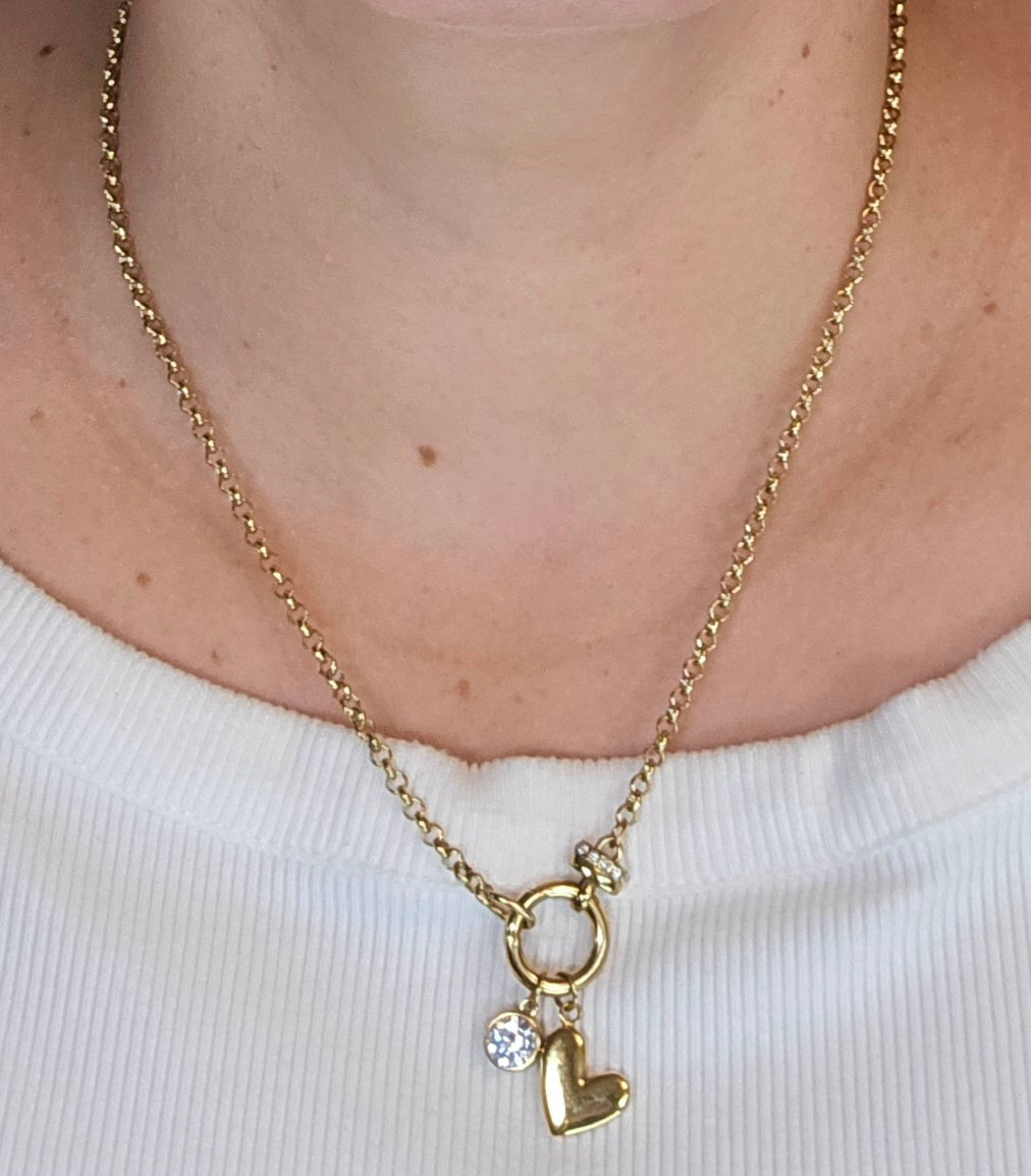 Collar Valentina Corazón Dorado