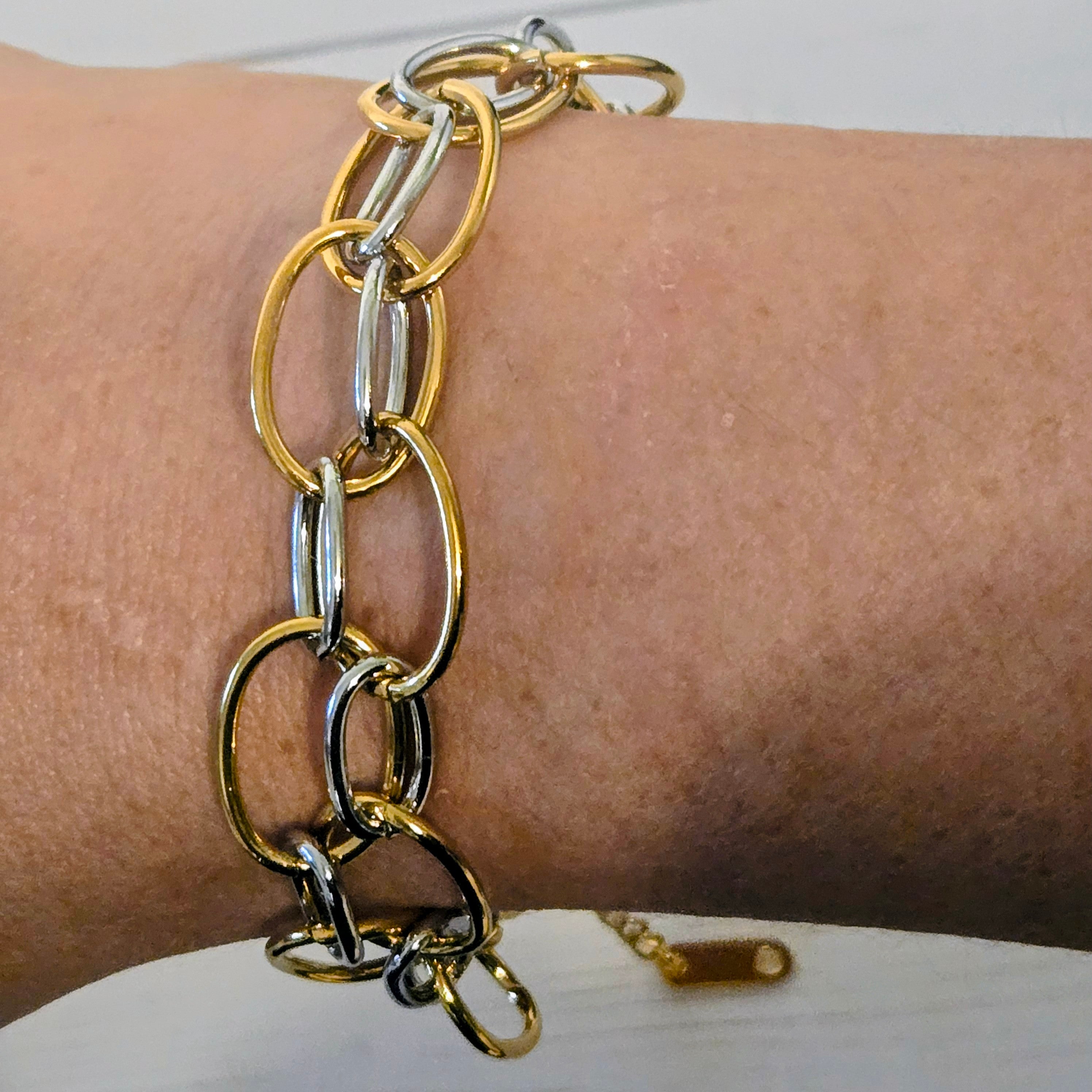 Pulsera Eslabón Dúo Contemporáneo