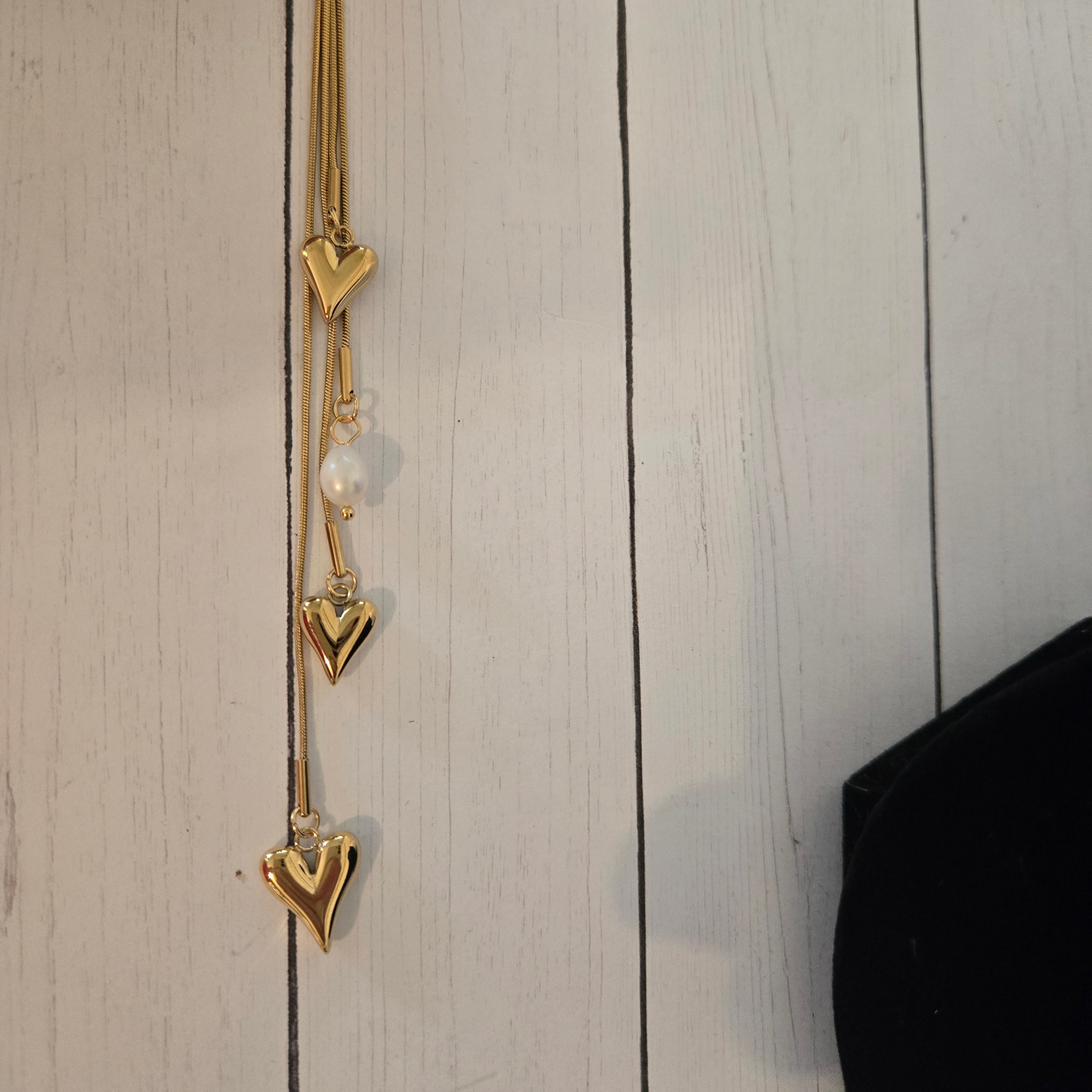 Collar Corazones de Oro