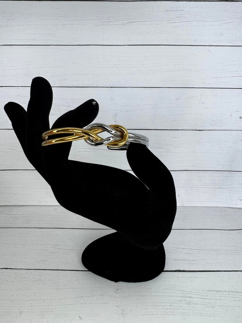 Bangle Entrelazados Bicolor